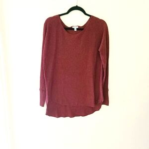 SUSINA burgundy long sleeves sweater